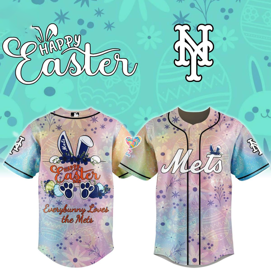 Discover New York Mets Happy Easter’s Day 2026 Baseball Jersey