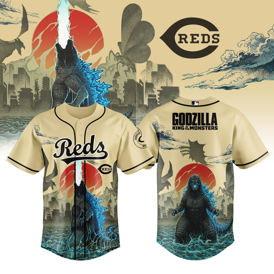 Cincinnati Reds god zilla King Of The Monsters Special Edition Baseball Jersey