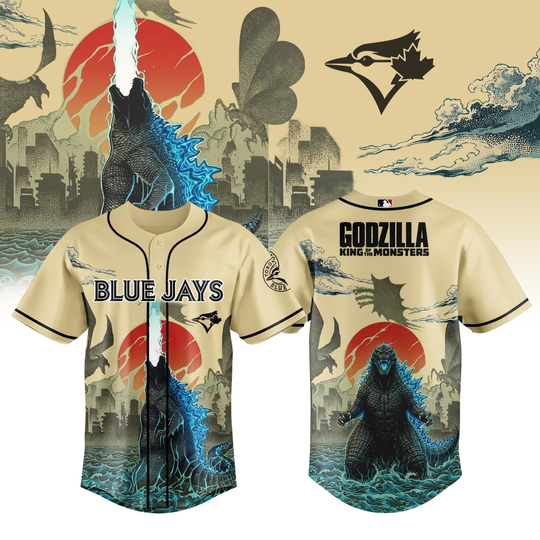 Toronto Blue Jays god zilla King Of The Monsters Special Edition Baseball Jersey