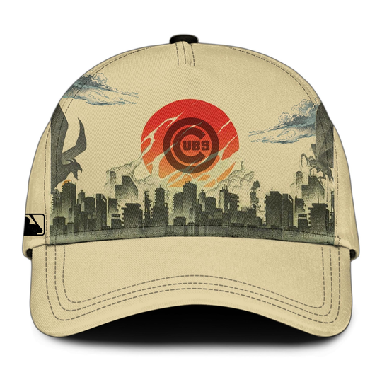 Chicago Cubs god zilla King Of The Monsters Special Edition Baseball Cap
