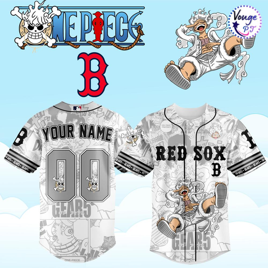 Personalized Boston Red Sox x One Piece 2026 Baseball Jersey