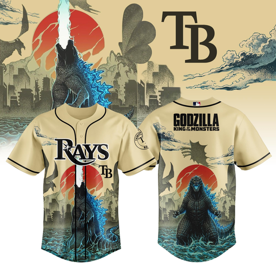Tampa Bay Rays god zilla King Of The Monsters Special Edition Baseball Jersey