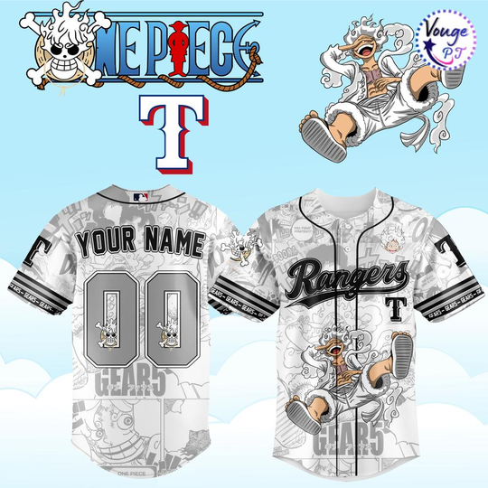 Discover Personalized Texas Rangers x One Piece 2026 Baseball Jersey