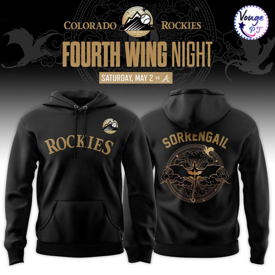 Discover Colorado Rockies Fourth Wing Night Hoodie