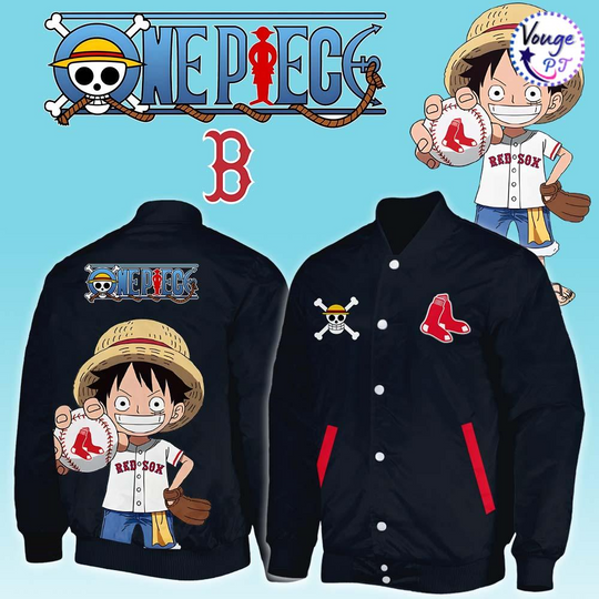 Boston Red Sox x One Piece 2026 Luffy Baseball Jacket