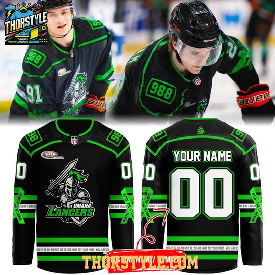 Discover Personalized Omaha Lancers Mental Health Awareness Night 2026 Hockey Jersey