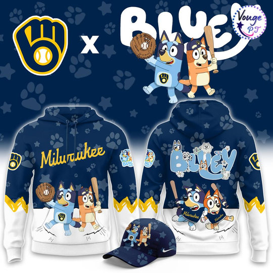 Milwaukee Brewers BlueyDad Night Game Hoodie