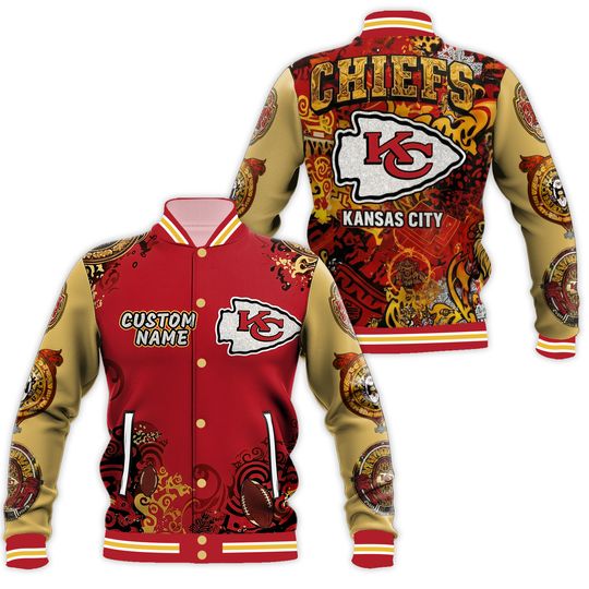 Kansas City Football Team Basball Jacket, Gift For Fans