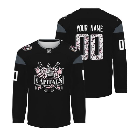 Washington Capitals Cherry Blossom 2026 Personalized Hockey Jersey