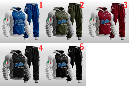 Discover Italia Baseball 2026 World Baseball Hoodie Joggers Set