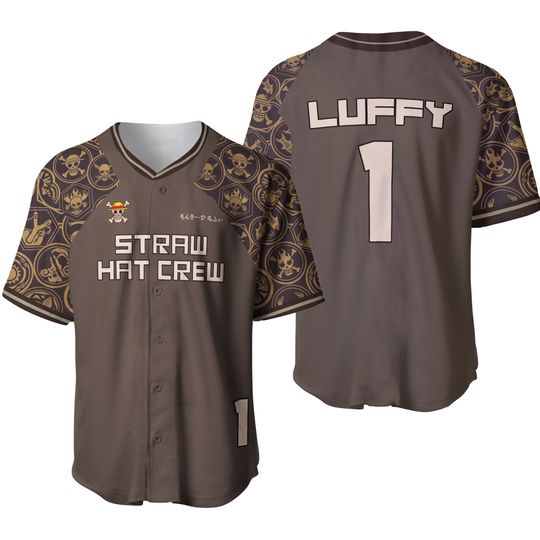 One Piece Straw Hat Crew Luffy Baseball Jersey