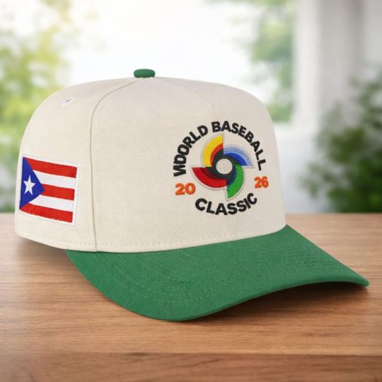Discover Puerto Rico 2026 World Baseball Classic Chrome White Snapback Hat