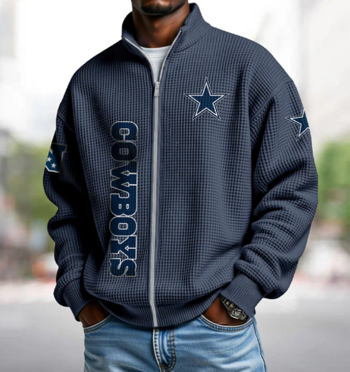 Cowboys Quarter Zip Waffle Sweatshirt