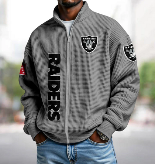 Discover Raiders Quarter Zip Waffle Sweatshirt