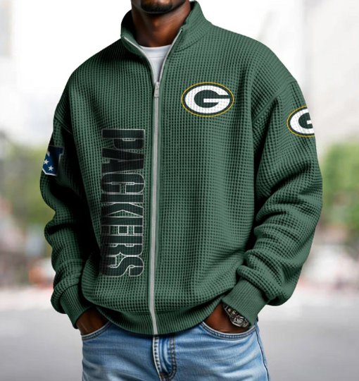 Packers Quarter Zip Waffle Sweatshirt