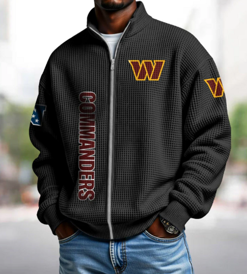 Commanders Quarter Zip Waffle Sweatshirt