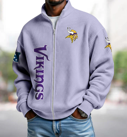 Vikings Quarter Zip Waffle Sweatshirt