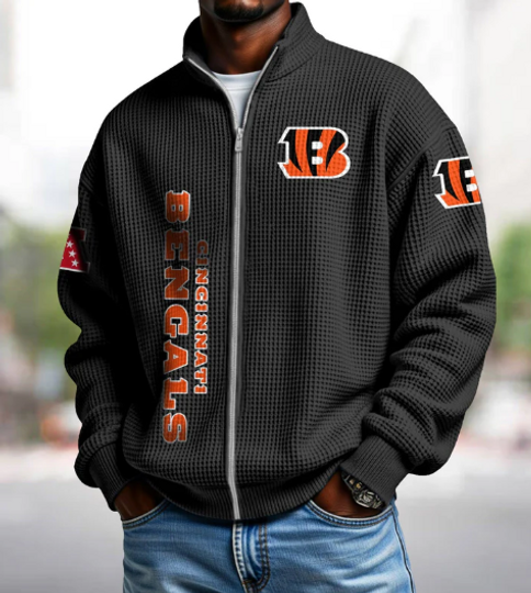Cincinnati Quarter Zip Waffle Sweatshirt