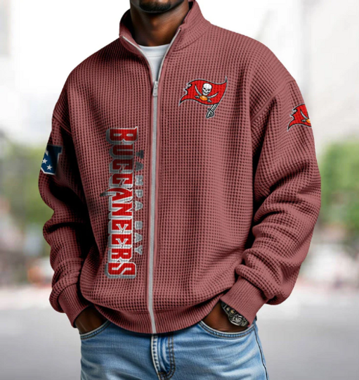 Buccaneers Quarter Zip Waffle Sweatshirt