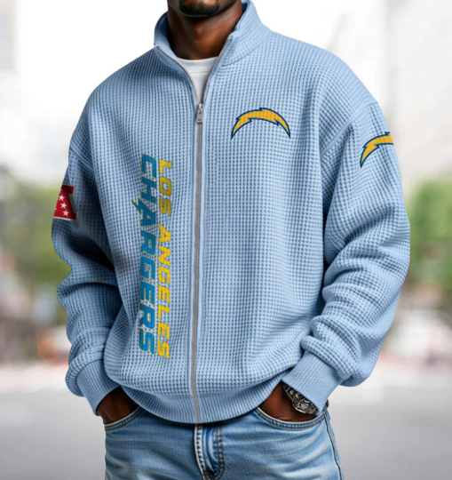 Chargers Quarter Zip Waffle Sweatshirt