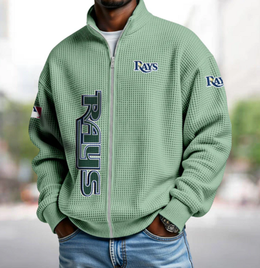 Tampa Bay Rays Quarter Zip Waffle Sweatshirt
