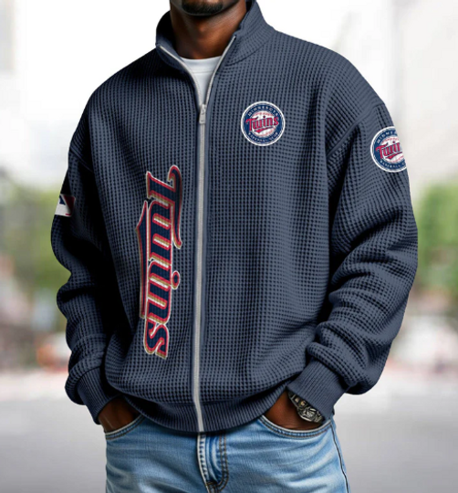 Minnesota Twins Quarter Zip Waffle Sweatshirt