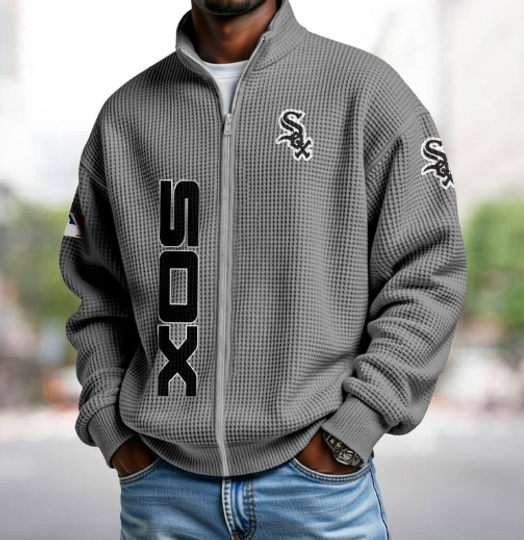 Chicago White Sox Quarter Zip Waffle Sweatshirt