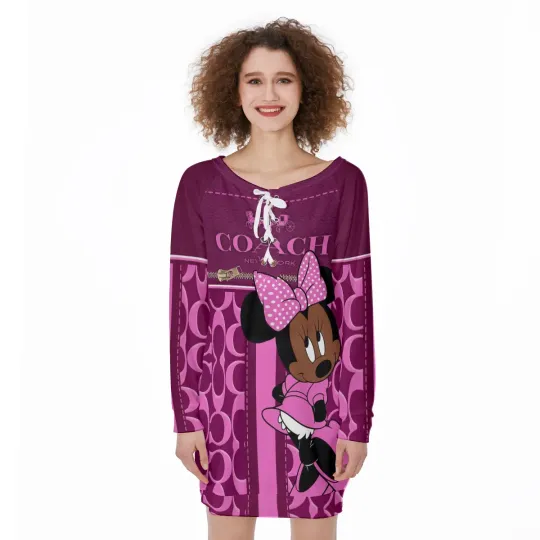 Discover Minnie Coach Lace Up Dress For Women