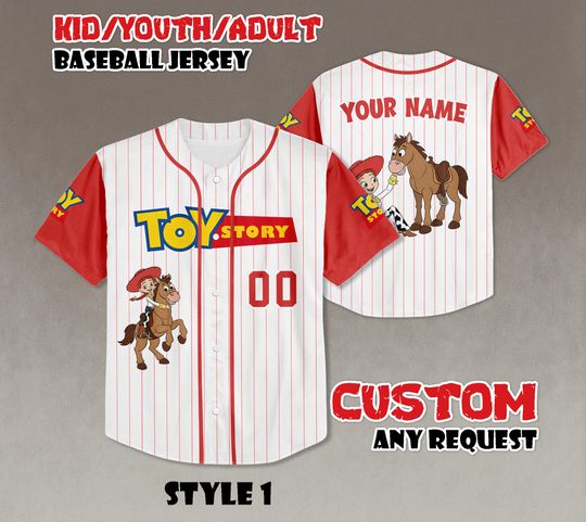 Discover Toy Story Jessie & Bullseye Custom Baseball Jersey, Western Cowgirl Outfit