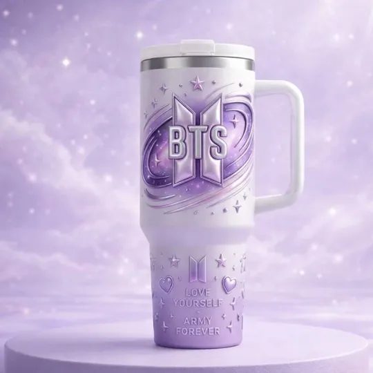 Discover BTS Love Yourself Army Forever Tumbler 20Oz 30Oz 40Oz Coffee Cup