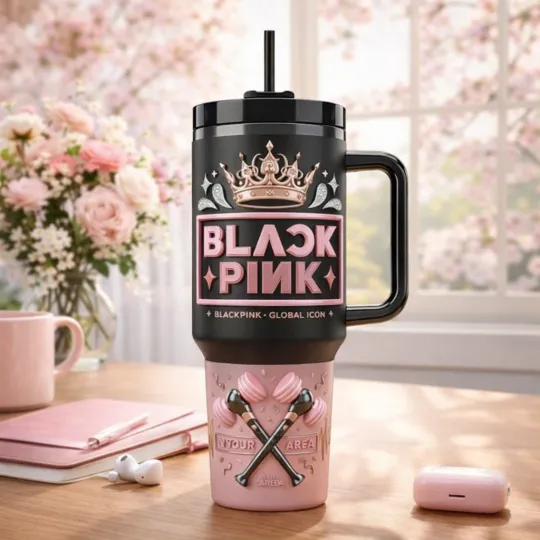 BLACKPINK Global Icon Fan Collection Pink Venom Blink Edition Tumbler Cup
