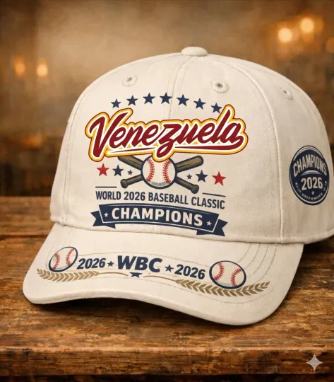 Discover Venezuela Baseball Champions World Baseball Classic Cap - Print Hat, One Size