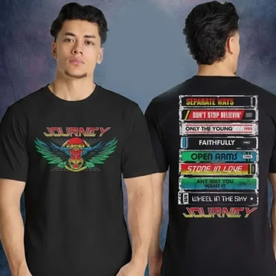 Discover Journey Merch Final Frontier Tour 2026 Double Sided T-Shirt