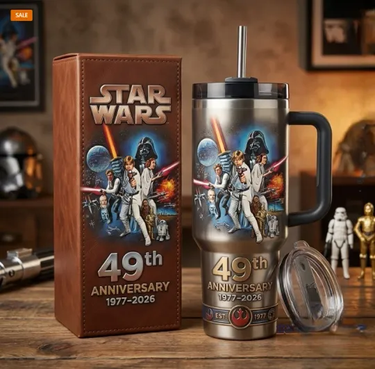 Discover Star Wars 49th Anniversary 1977-2026 Tumbler with Handle