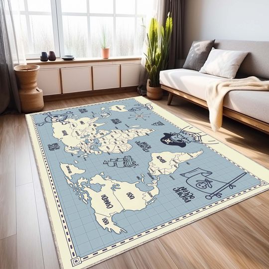 Discover Pirate Ships Rug, Map Pirate Rug, Map Rug, Treasure Map Rug, Pirates Rug, Playing Room Mat Rug, Cool Pirate Map Rug, Room Decor, Gift For Rug