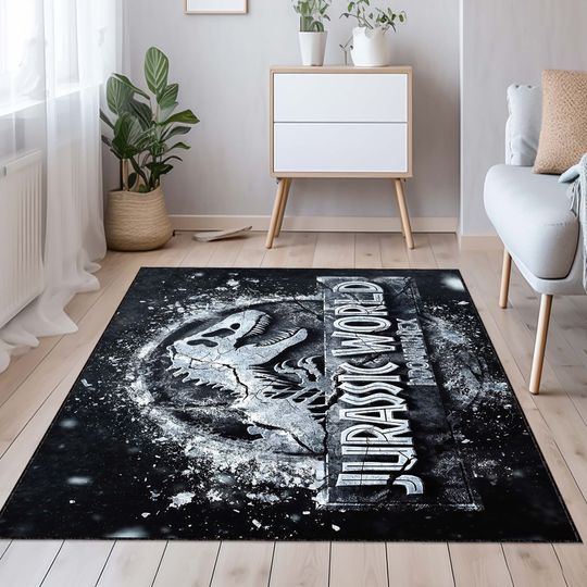 Discover JurassicParkRug, Fantastic Rug, Kids room decor, JurassicWorldRug, Interior design rug, Nursery rug, Dinosaur Rug