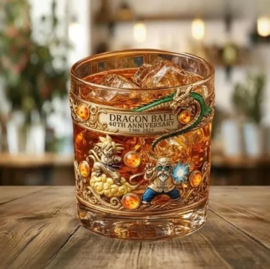 [No box] Dragon Ball 1986 2026 40th Anniversary Whiskey Glass