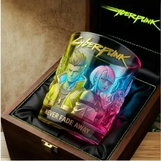 Discover [No box] Cyberpunk Never Fade Away Premium Whiskey Glass