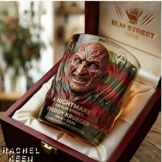 Discover [No box] A Nightmare On Elm Street Freddy Krueger 1984 2026 Whiskey Glass