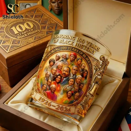 Discover [No box]  Black History Month 100 Years Commemorative Whiskey Glass