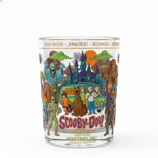 [No box] Scooby Doo 57Th Anniversary Mystery Inc Legacy Whiskey Glass 2026