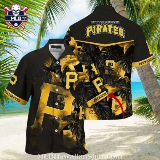 Discover Baseball Seam Pittsburgh Baseball Team Piratess Hawaiian Shirt