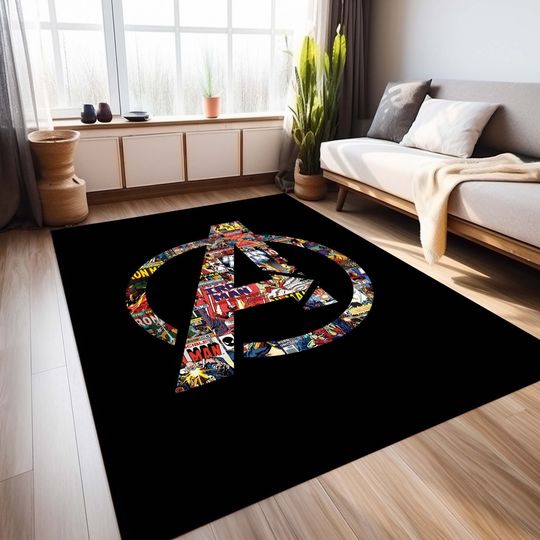 Discover Avenger Rug, Super Hero Rug, Kids Room Rug, Indoor Rug, Art Decor Rug, Custom Gift Rug, Marvel Rug