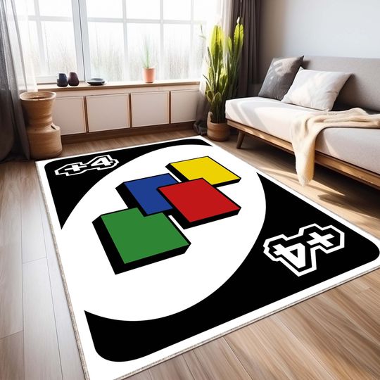 Discover Abstract Rug, Game Room Rug, Play Room Rug, Kids Room Rug, Geometric Rug