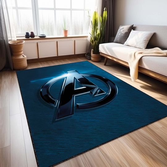 Discover Avenger Rug, Super Hero Rug, Kids Room Rug, AWESOME Rug, Game room rug, Gamer rug, Gift for boy, Play room Rug