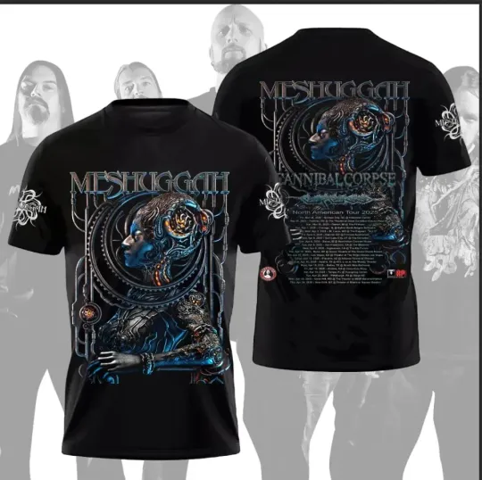 Discover Meshuggah Band 2025 North American Tour 3D Print