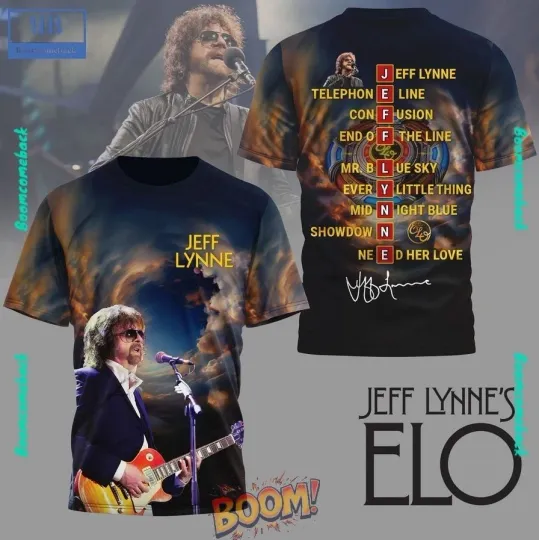 Discover Jeff Lynne Electric Light Orchestra 2025 AOP 3D T-Shirt