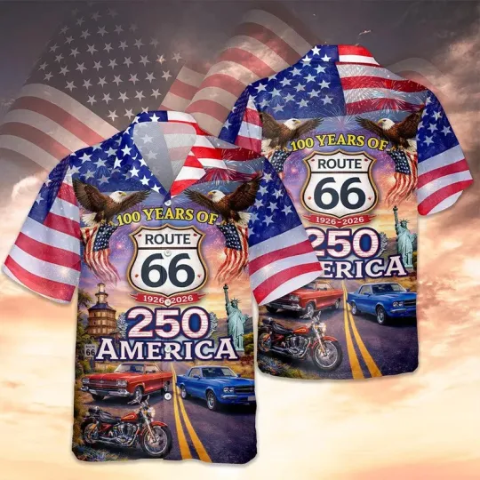 Discover Hawaiian Shirts Printed Car Images To Celebrate The 250th Anniversary USA