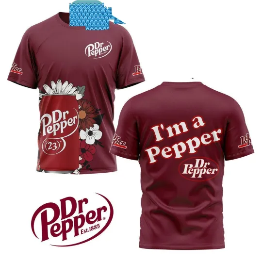 I Am A Pepper AOP 3D T-Shirt Dr Pepper