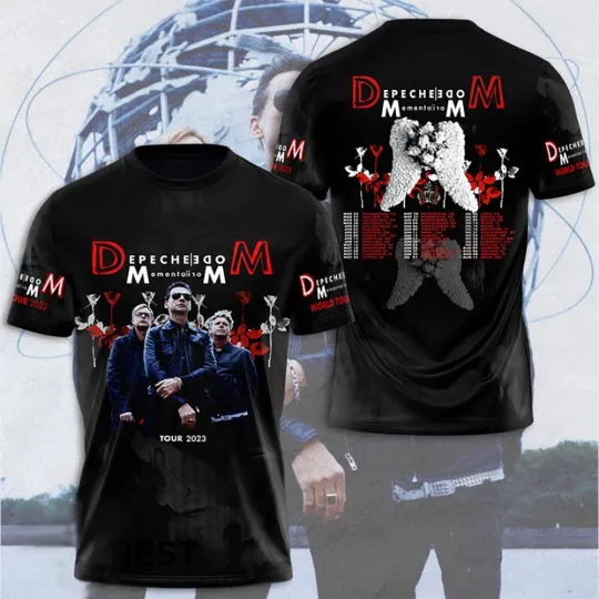 Discover Depeche Mode Band Memento Mori World Tour 3D T Shirt US320